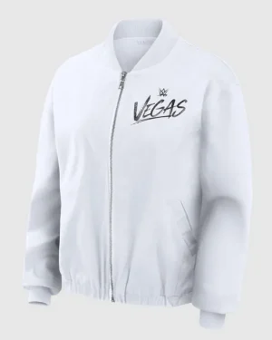 WrestleMania 42 Vegas White Bomber Jacket