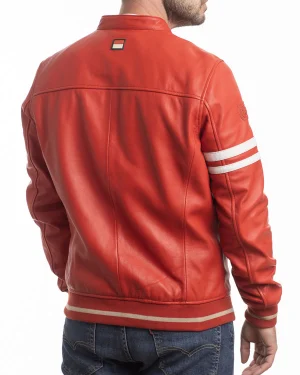 Formula 1 Motorsport Racing 2026 Monaco Grand Prix Unisex Red Leather Moto Jacket