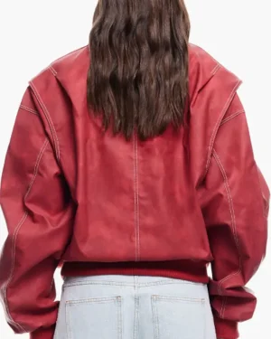 Mika Abdalla 2026 Off Campus S01 TV Series Allie Hayes Red Bomber Jacket