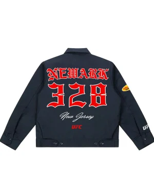 Ultimate Fighting Championship 328 New Jersey Unisex Blue Cotton Workwear Jacket