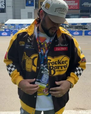 2026 Cracker Barrel 400 Nashville Superspeedway Tyler Filmore Unisex Brown Twill Racing Jacket