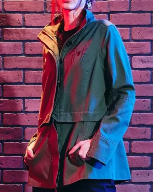 2026 Movie Spider-Man Brand New Day Unisex Green Cotton Utility Jacket