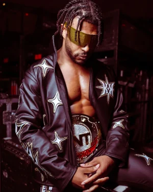 AEW Wrestler Jet 2 Fly Black Leather Jacket
