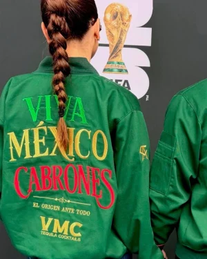 FIFA World Cup 2026 VM Tequila Cocktail Fernanda Gómez Mexico National Football Team Bomber Jacket