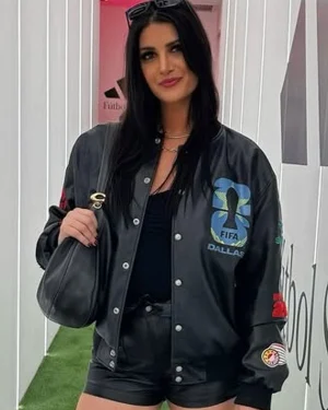 Meg Stewart Jeff Hamilton x FIFA World Cup Leather Jacket
