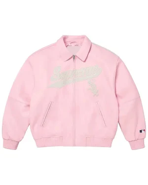 Supreme x Chicago White Sox Leather Varsity Jacket