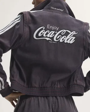 The Coca-Cola Company 2026 Firebird Reg Unisex Black Denim Track Jacket