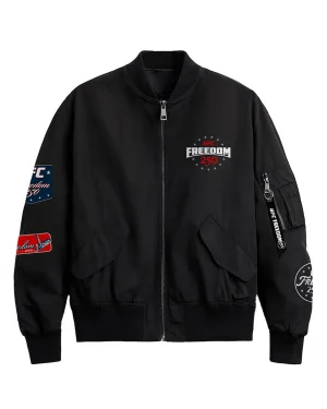 Ultimate Fighting Championship 2026 Freedom 250 Washington D.C. Unisex Black Bomber Jacket