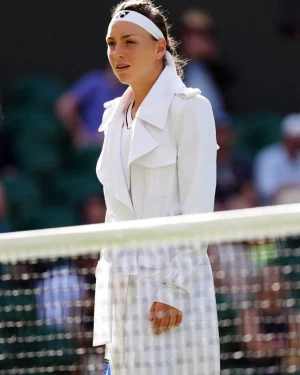 2026 Tennis Tournament Wimbledon Championships Teodora Kostovic White Trench Coat
