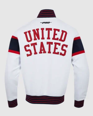 2026 United States Men's National Soccer Team Game Day Unisex White Varsity Jacket