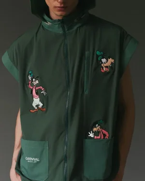 Carnival Golf x Disney Cartoon Character Goofy Unisex Green Hooded Vest