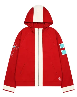 Dandadan Momo Ayase Red Cotton Twill Jacket