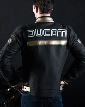 Ducati 100th Anniversary Black Biker Jacket