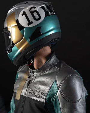Ducati Motorcycles 100th Anniversary Panigale V4 S 100 Limited Edition Moto Leather Jacket