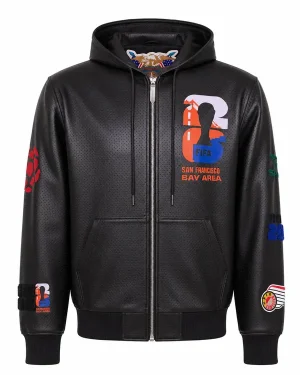 FIFA World Cup 2026 San Francisco Leather Hooded Jacket