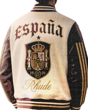 FIFA World Cup 2026 Spain National Football Team Unisex Wool Letterman Varsity Jacket