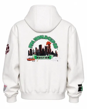FIFA World Cup 26 Boston White Hooded Jacket