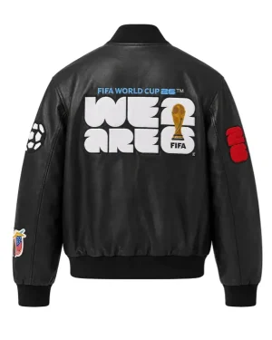 FIFA World Cup We Are 26 Leather Bomber Jacket