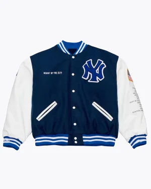 Jay-Z The Blueprint x New York Yankees Blue Varsity Jacket