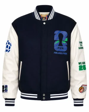 Jeff Hamilton x FIFA World Cup 2026 Philadelphia Unisex Wool and Leather Varsity Jacket