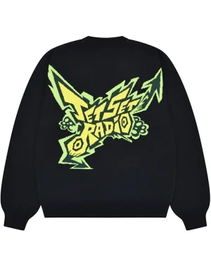 Jet Set Radio Black Oversized Cardigan