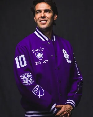 Legends Terrace Hall of Fame Orlando City Legend Ricardo Kaká Unisex Purple Varsity Jacket