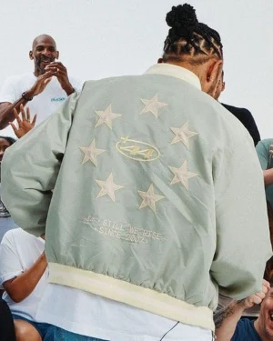 Lewis Hamilton Together We Rise Saga Green Championship Bomber Jacket