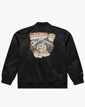 MLB Houston Astros x DJ Screw Screwed Up Click Unisex Black Bomber Varsity Jacket