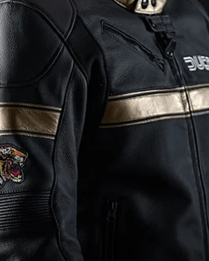 MotoGP 2026 Ducati Motorcycles Streetfighter V4 S 100 Black Biker Leather Jacket