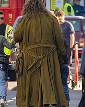 Nick Frost 2026 TV Series Harry Potter Rubeus Hagrid Brown Long Cotton Coat