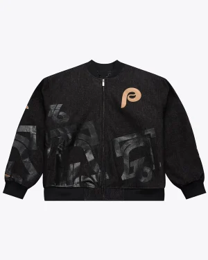 Philadelphia Phillies 1976 MLB All-Star Game Black Denim Jacket