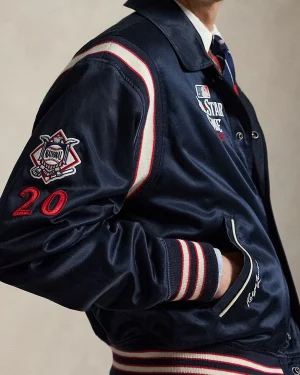 Philadelphia Phillies 2026 MLB All-Star Game Unisex Blue Satin Varsity Jacket
