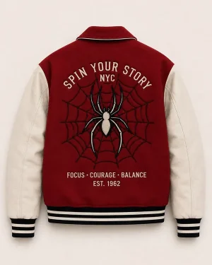 Spider-Man Brand New Day Protector of NYC Unisex Wool Varsity Letterman Jacket