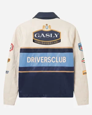 Team Gasly x Driversclub 2026 Pierre Gasly Vintage Style Motorsport Leather Racing Jacket