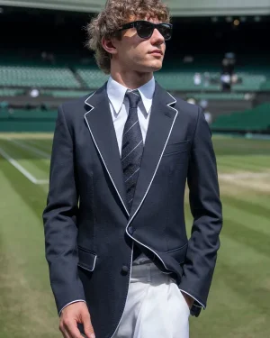 Tennis Tournament 2026 Wimbledon Championship Centre Court Andrea Kimi Antonelli Blue Suiting Blazer