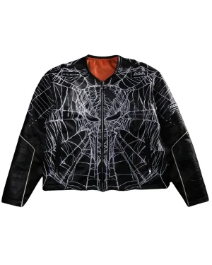 The Punisher Inner Rage Leather Moto Jacket