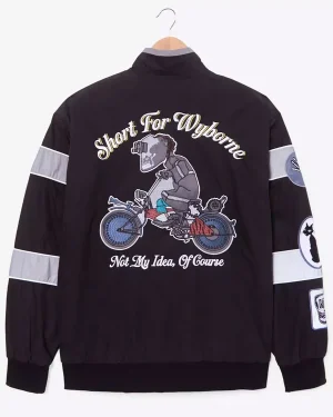 2009 Horror Movie Coraline Character Wybie Lovat Black Windbreaker Track Jacket