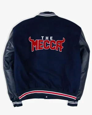 HBCU Classic The Mecca Howard Bison Football Team Motto 3.0 Unisex Wool and Leather Varsity Jacket