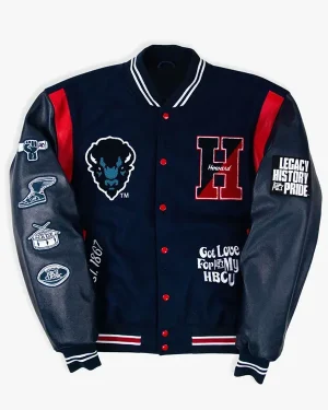 Howard University The Mecca Motto 3.0 Wool Varsity Jacket