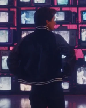 Igby Rigney 2026 The Shards S01 TV Series Bret Easton Ellis Satin Varsity Jacket