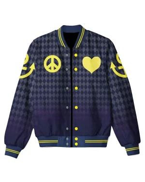 JoJo's Bizarre Adventure Diamond Is Unbreakable Josuke Higashikata Varsity Jacket