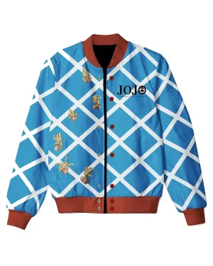 Manga Series JoJo's Bizarre Adventure Golden Wind Guido Mista Sex Pistol Checkered Varsity Jacket