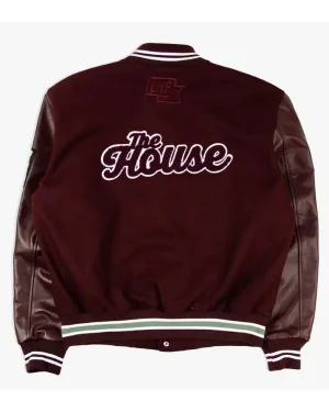 Morehouse College Maroon Tigers Football Team Motto 3.0 Maroon Varsity Letterman Jacket