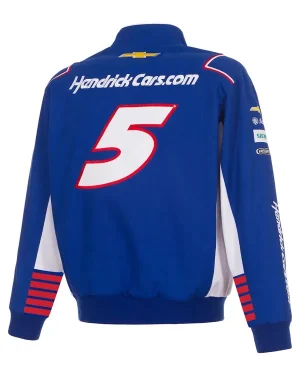 NASCAR Cup Series 2026 Kyle Larson Hendrickcars Unisex Blue Cotton Twill Jacket