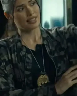 Sophia Del Rio 2026 Movie 74 Hours Officer Cisneros Bomber Jacket