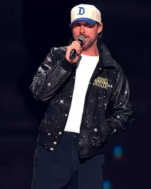 Star Wars Starfighter Ryan Gosling Galaxy Splatter Varsity Jacket