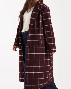 Survival of the Thickest TV Series Michelle Buteau Plaid Coat