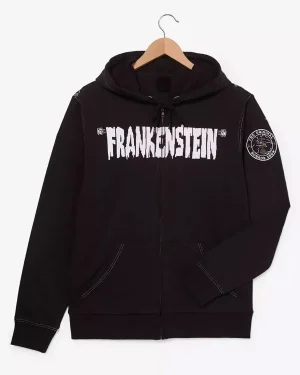 Universal Halloween Horror Nights Frankenstein Monsters Tonal Lightning Bolt Hooded Jacket