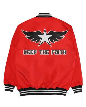 Video Game Fatal Fury City of the Wolves Rock Howard White and Red Varsity Jacket
