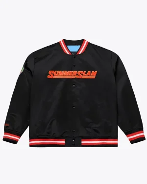 WWE SummerSlam 2026 Black Satin Jacket